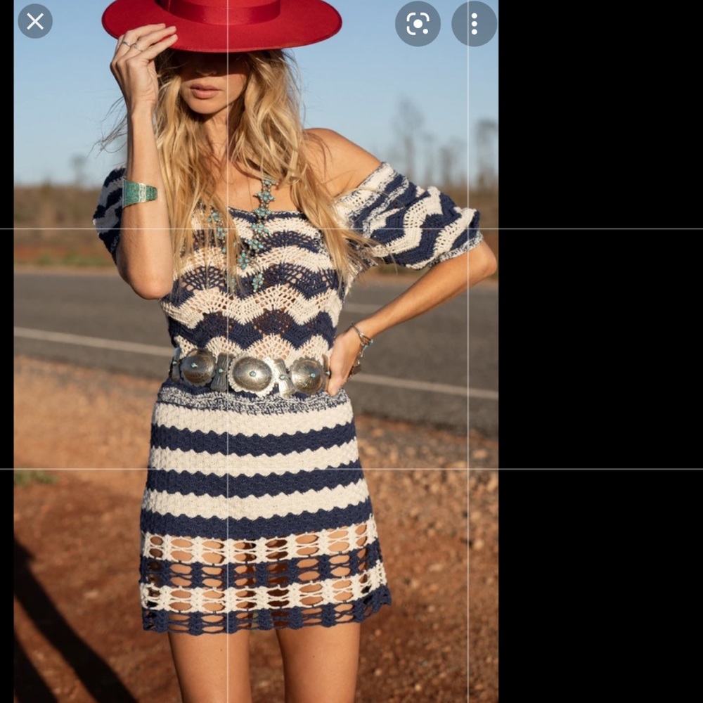 💥TAKING OFFERS!!💥 CU By the Time I get to Phoenix Crochet mini dress